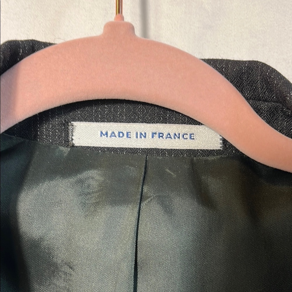 Yves Saint Laurent Black Sport Coat Tailored Fit Notched Lapels - Picture 2 of 9